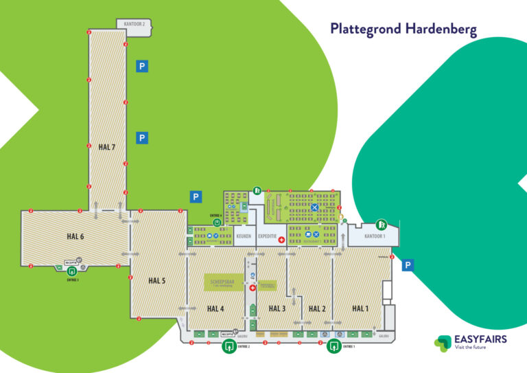 Plattegrond beurshallen Evenementenhal Hardenberg