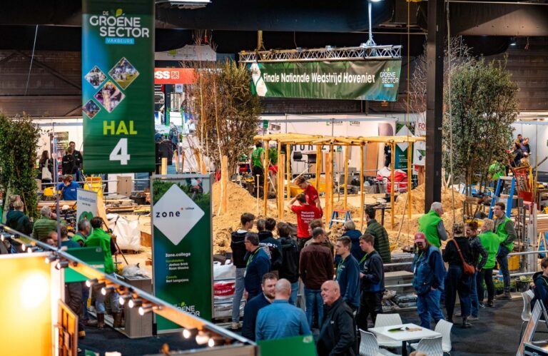 Groene sector vakbeurs in beurshal bij Evenementenhal Hardenberg