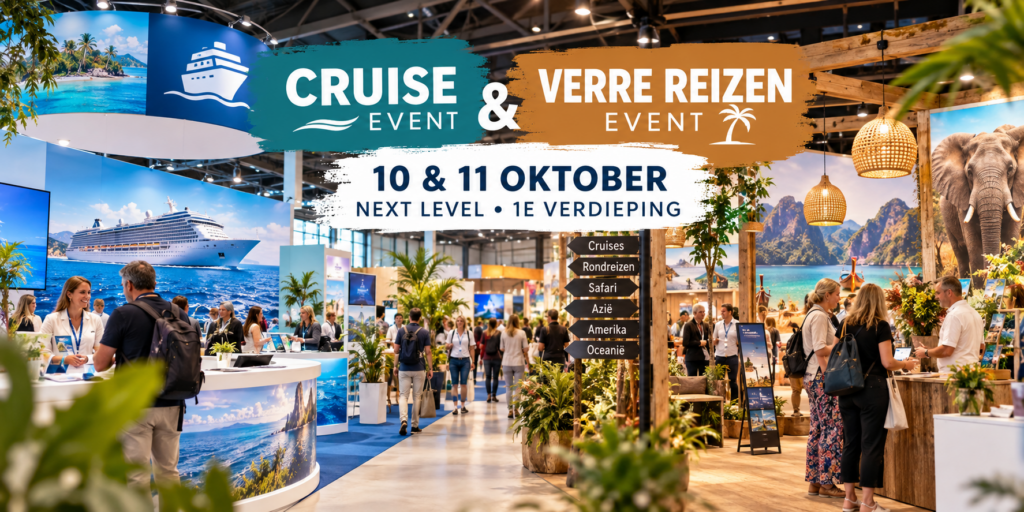 Bezoekers op Cruise & Verre Reizen Event