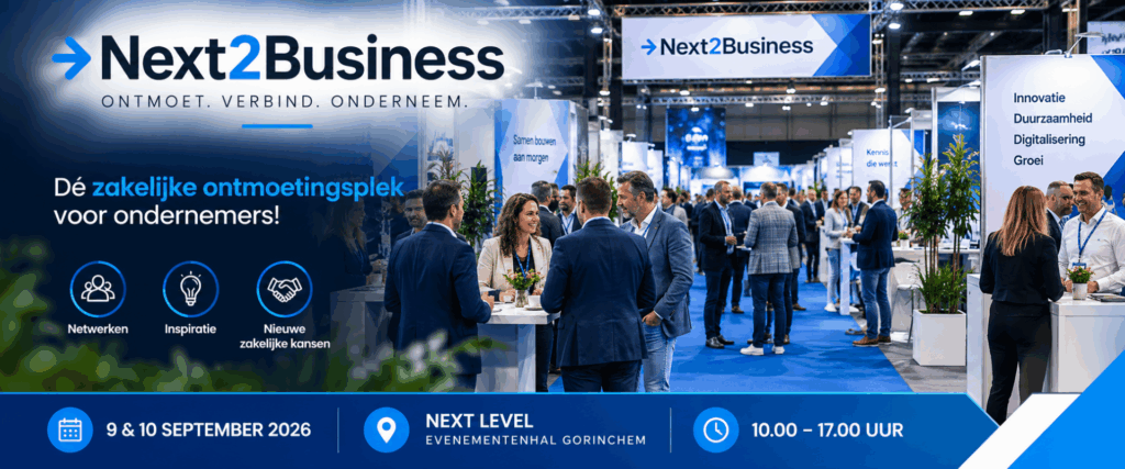Next2Business-netwerkbeurs met ondernemers in Evenementenhal Gorinchem