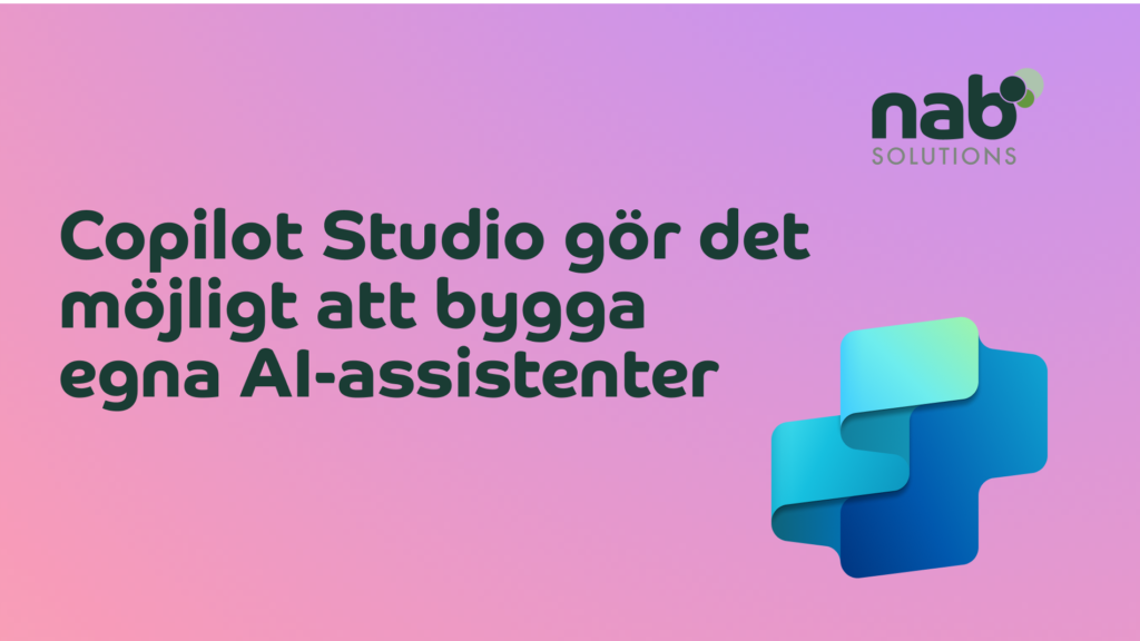 Copilot Studio gör det möjligt att bygga egna AI-assistenter