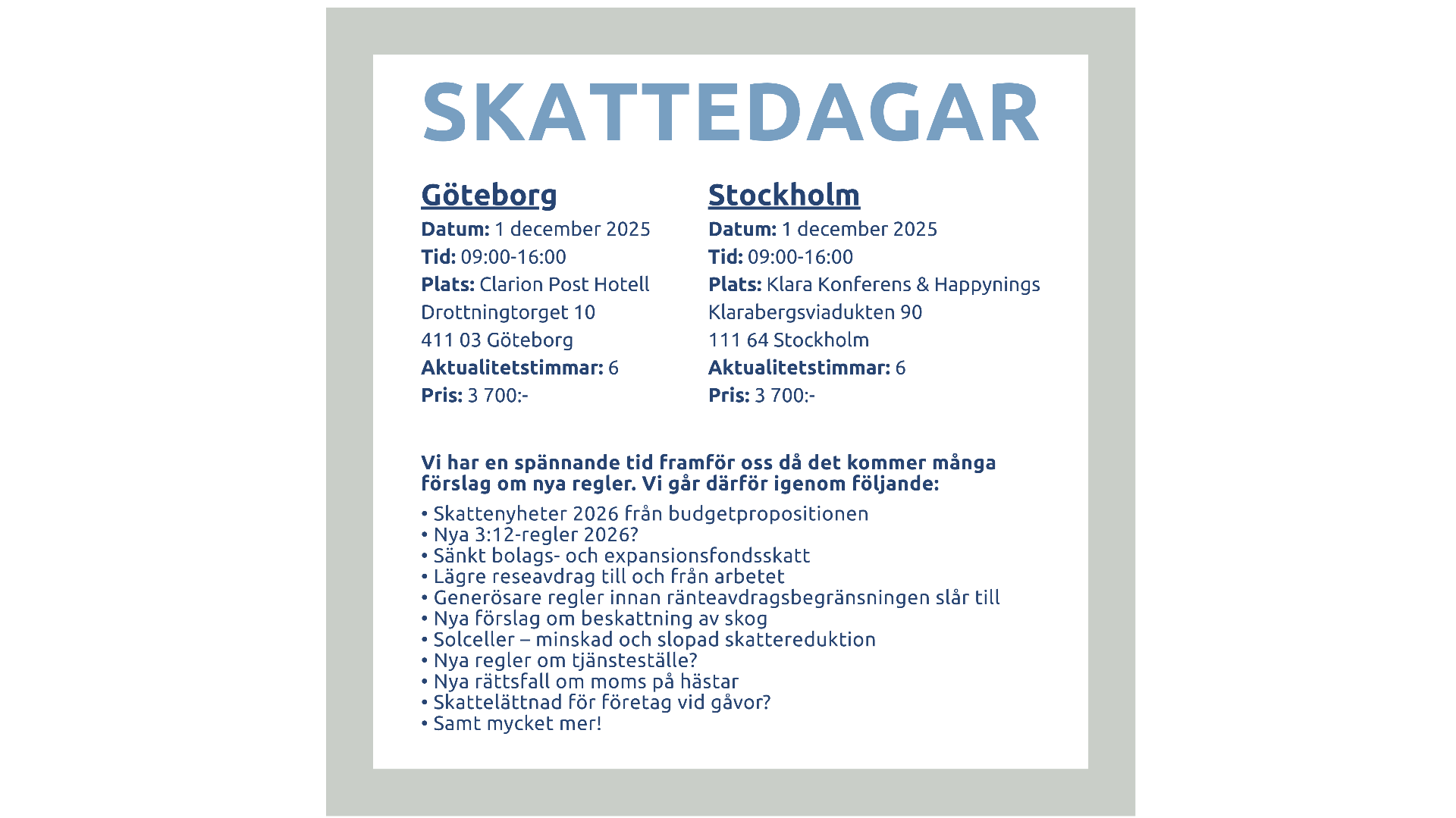 Skattedagar
