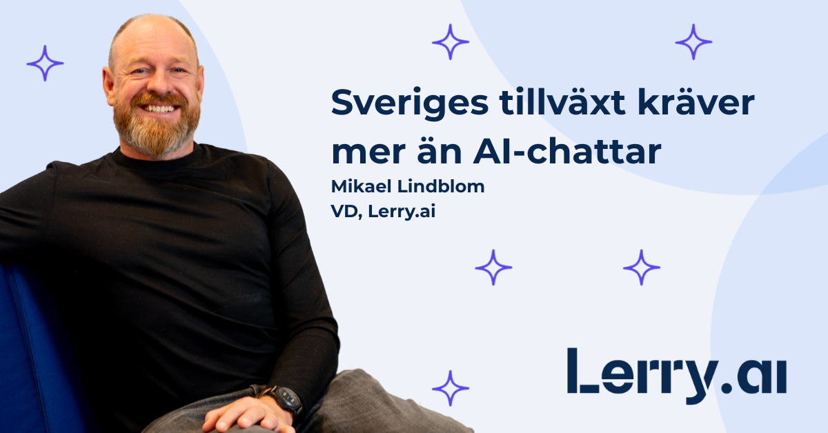 Mikael Lindblom, vd, Lerry.ai