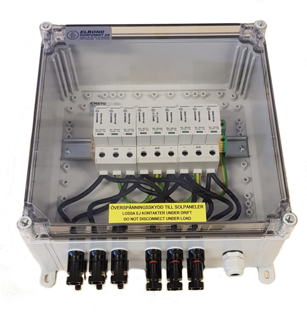 Kompletta kapslingar med solcellsskydd