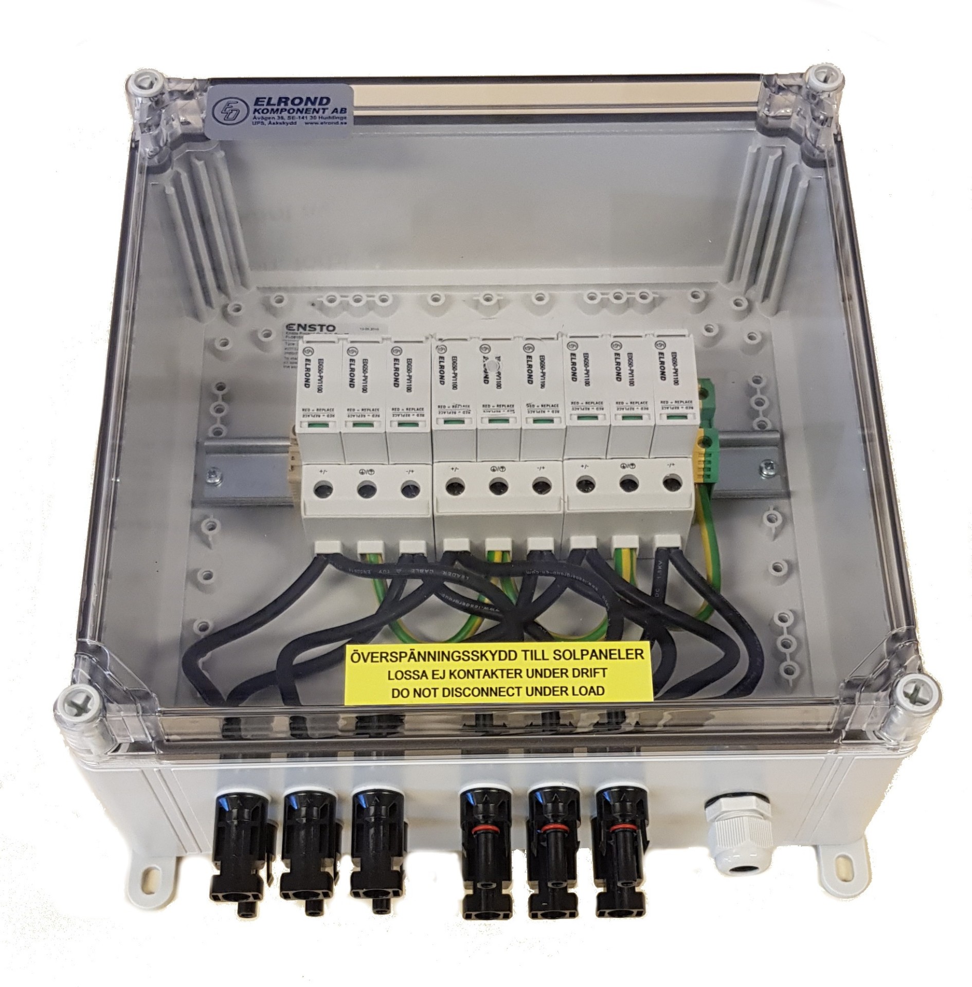 Kompletta kapslingar med solcellsskydd