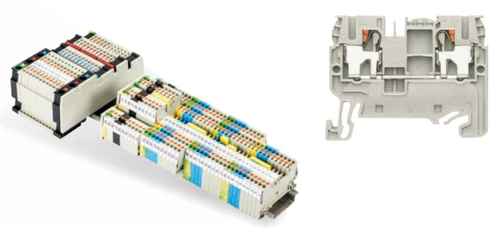Wieland DIN rail terminals