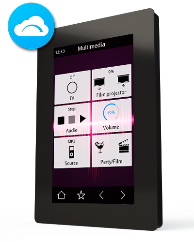 Iddero – Verso 4,3 tum KNX Touchskärm Med IP-anslutning och App för iOS och Android