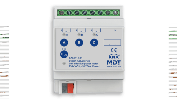 MDT – KNX Brytaktor med Strömmätning