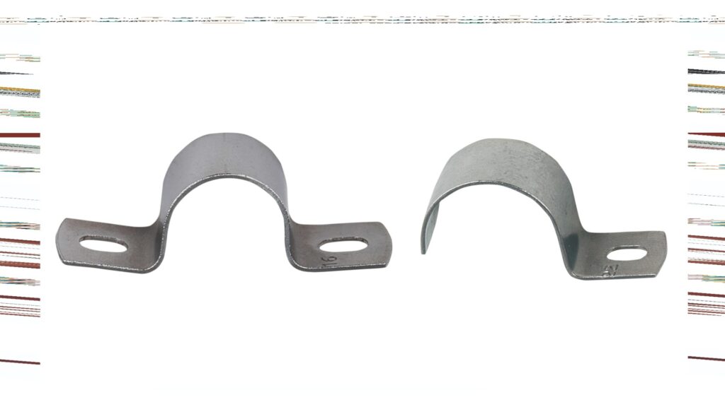 Metal clamps for round lead