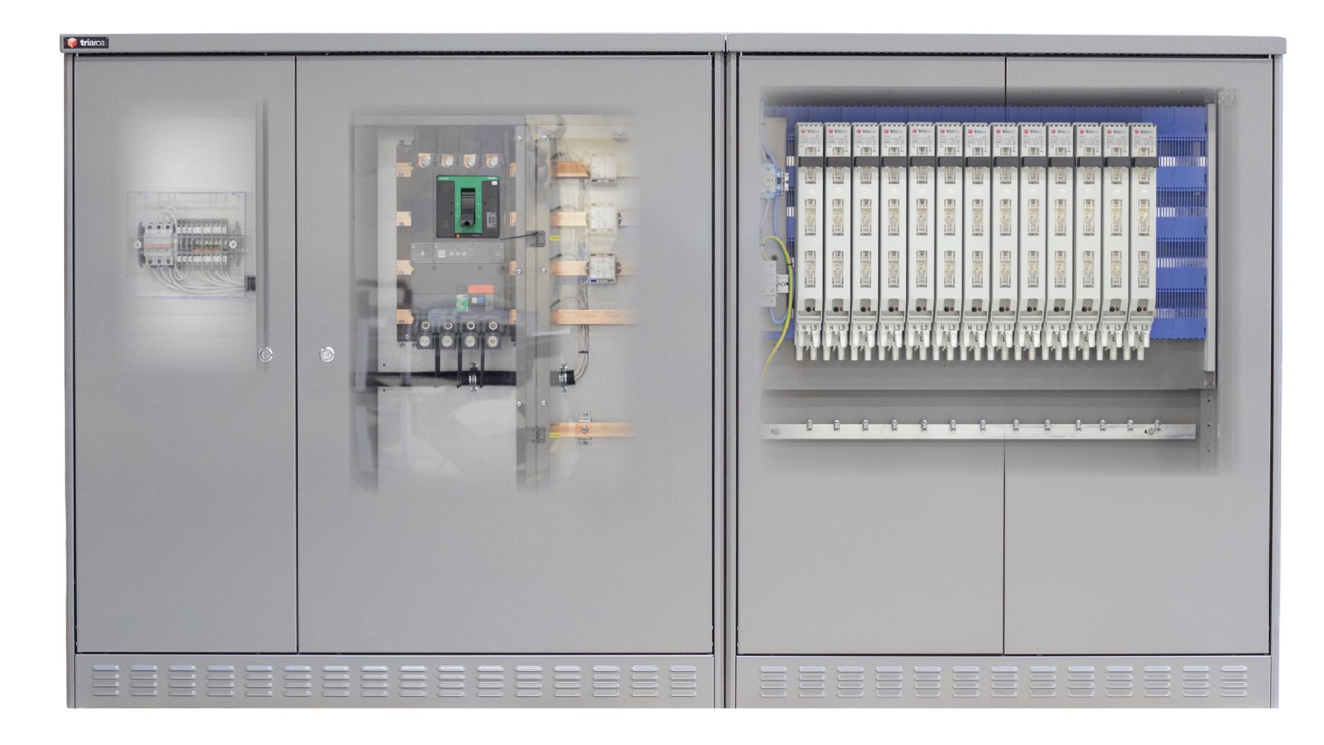 Universal enclosure solution with integrated meter field, input field, transformer measurement and output field for e-mobility & electrical engineering solutions. Triarca’s new Power Enclosure is flexible and future-proof.