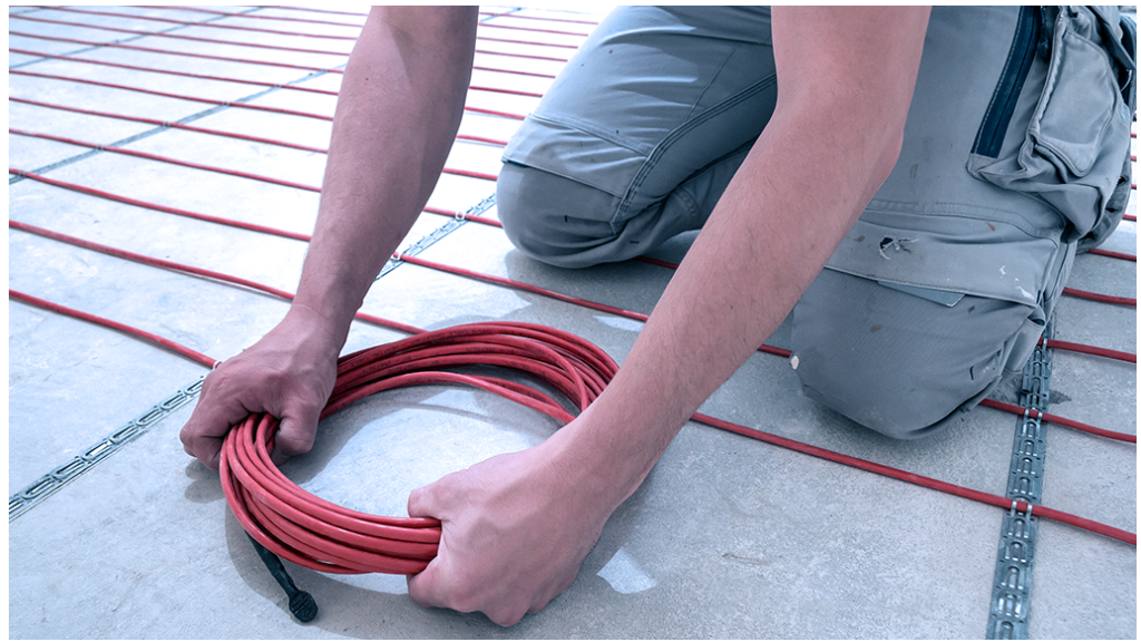Serieresistiva värmekablar för enkel och säker installation inomhus