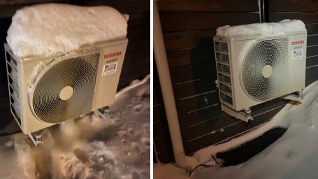 Heating mats securing the ice stays away