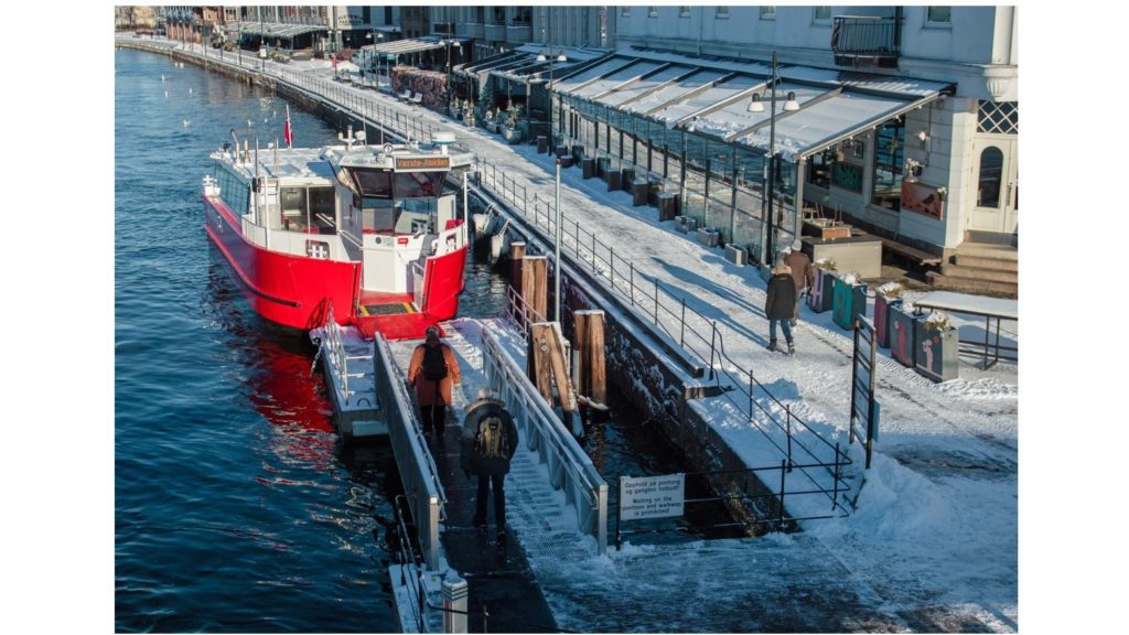 Värmemattor som säkrar landgången på vintern