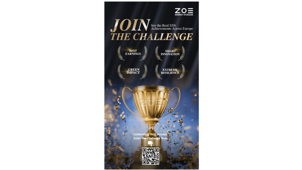 🎉 We’re Launching the ZOE Energy Storage Challenge! 🎉 Join us in celebrating real-world energy storage successes across Europe! 🌍⚡