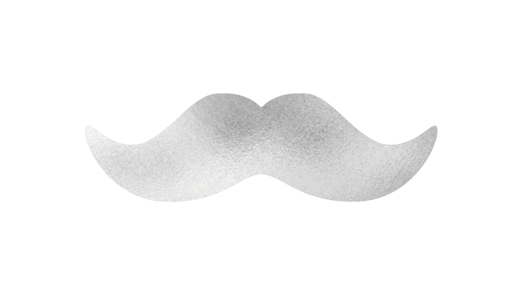 Mustaschkompis – Silver