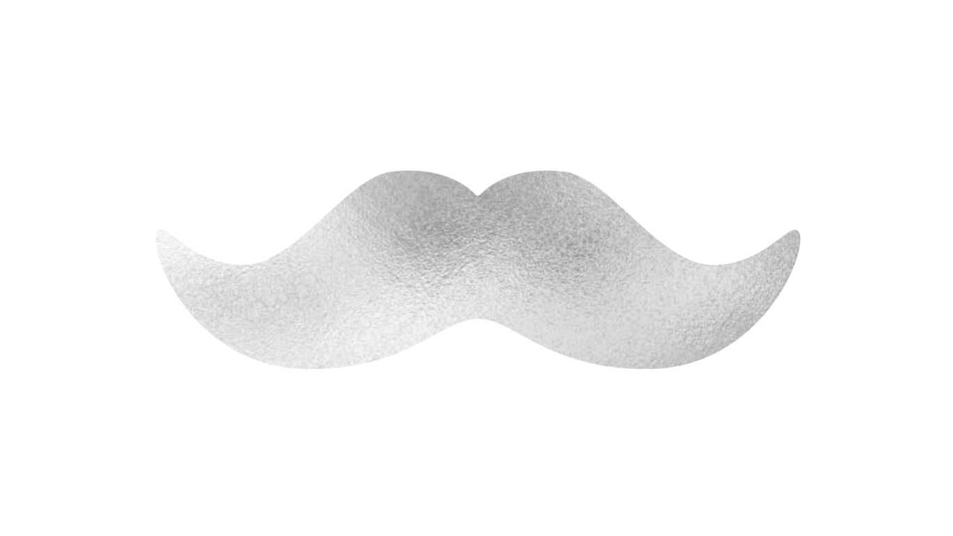 Mustaschkompis – Silver
