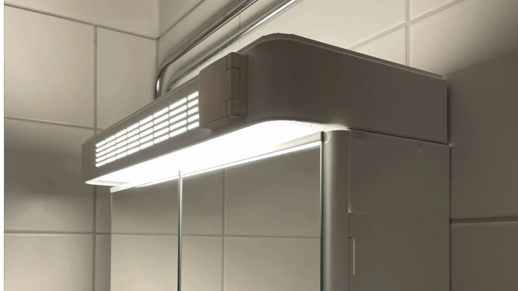 Utbyteskit för befintliga badrumsskåp med lysrör