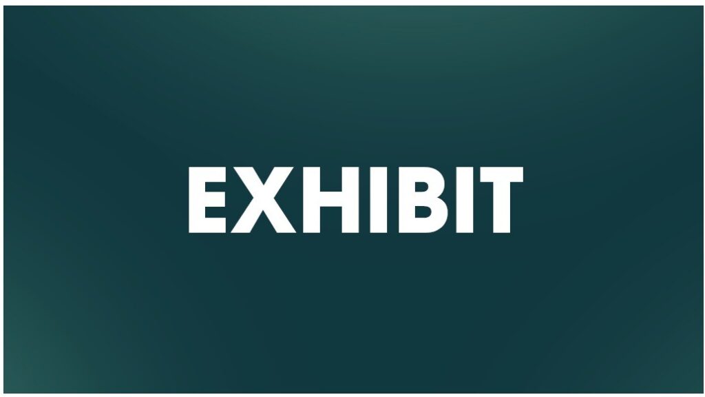 Exhibit here next year