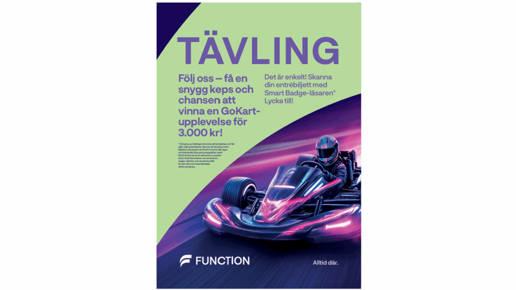 Är du en vinnare? Utmana oss i GoKart, sätt på dig en snygg keps och få även automatisk våra nyhetsbrev!