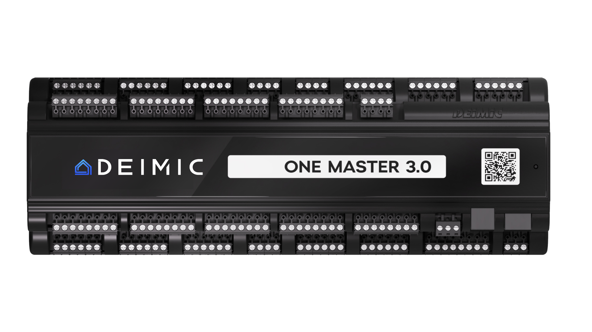 Deimic One Master – centralen som gör ditt hem smart. Styr ljus, värme och persienner via app, knappar eller scenarier. Kabelbundet och pålitligt för vardagens alla behov.