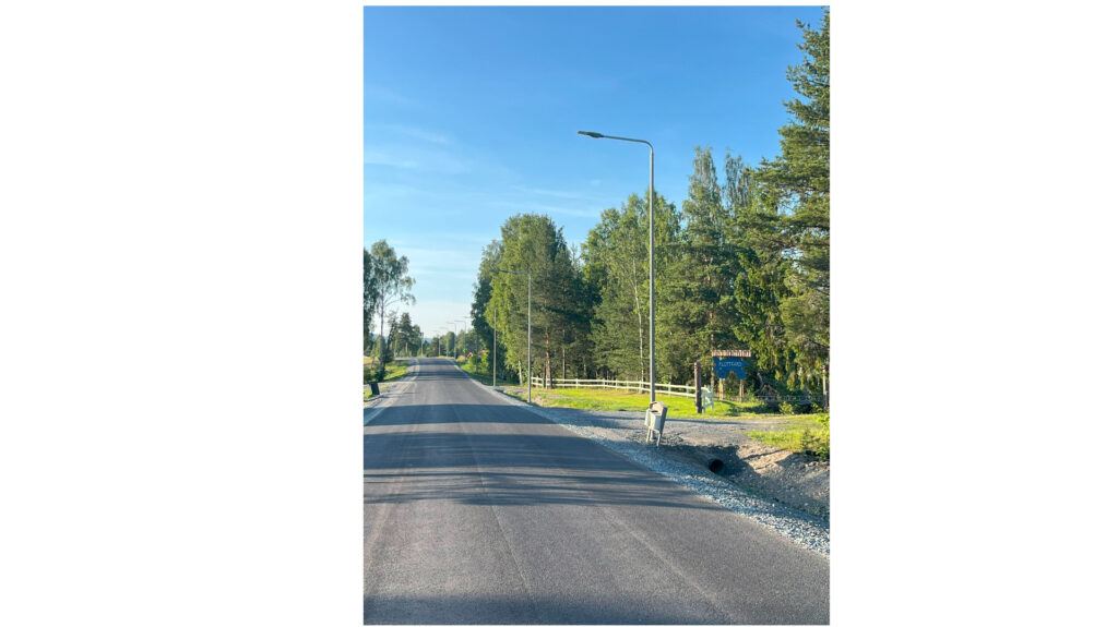 Corten stolpar på Falun skidstadion