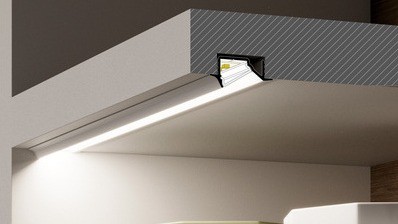 DIA10 – Infälld LED-profil med avbländning