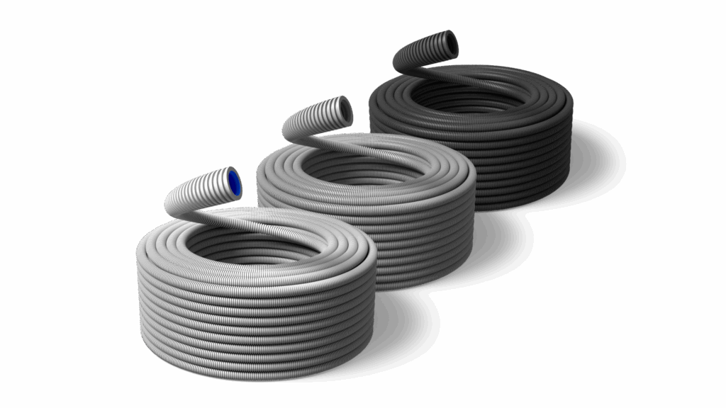 xFlex – lättarbetade, halogenfria och metermärkta lågfriktionsrör. Välj mellan xSpeed eller xHiSpeed.