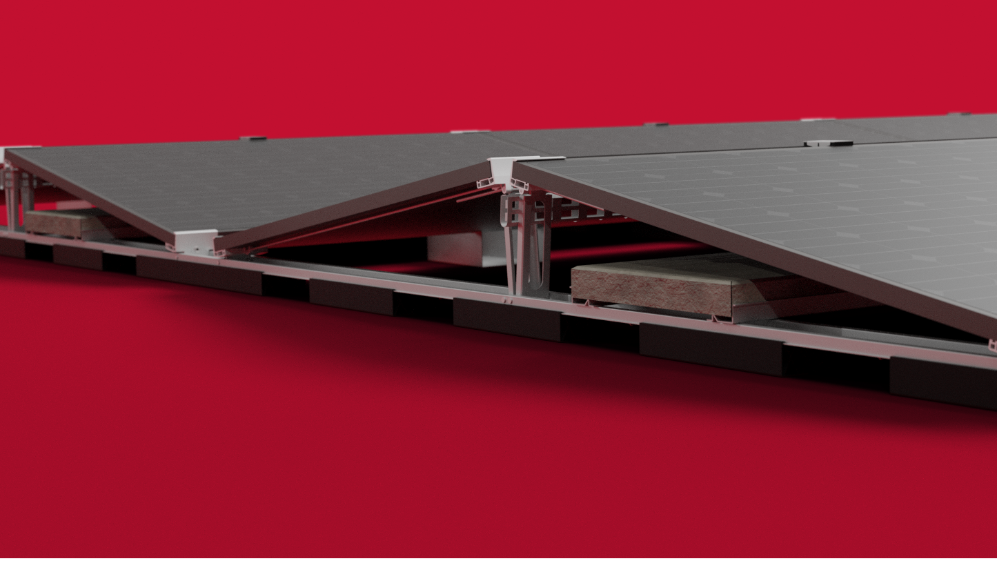 Solentra Flat – smart mounting system for low-sloping roofs