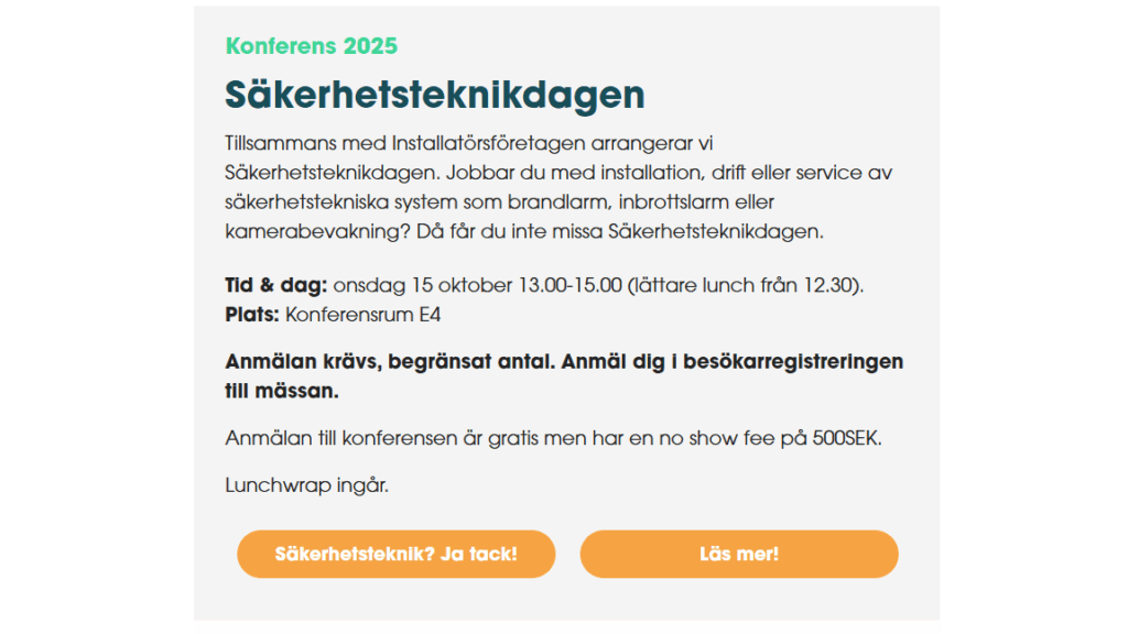 Säkerhetsteknikdagen