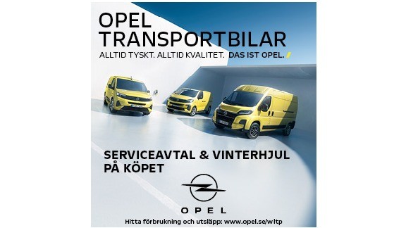 Serviceavtal & vinterhjul på köpet vid beställning av ny Opel Transportbil
