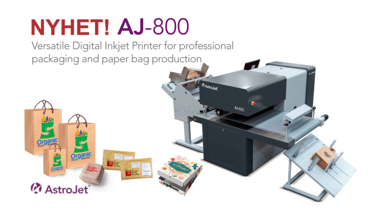 AJ-800 Digital Inkjet Printer for professional packaging and paper bag production
