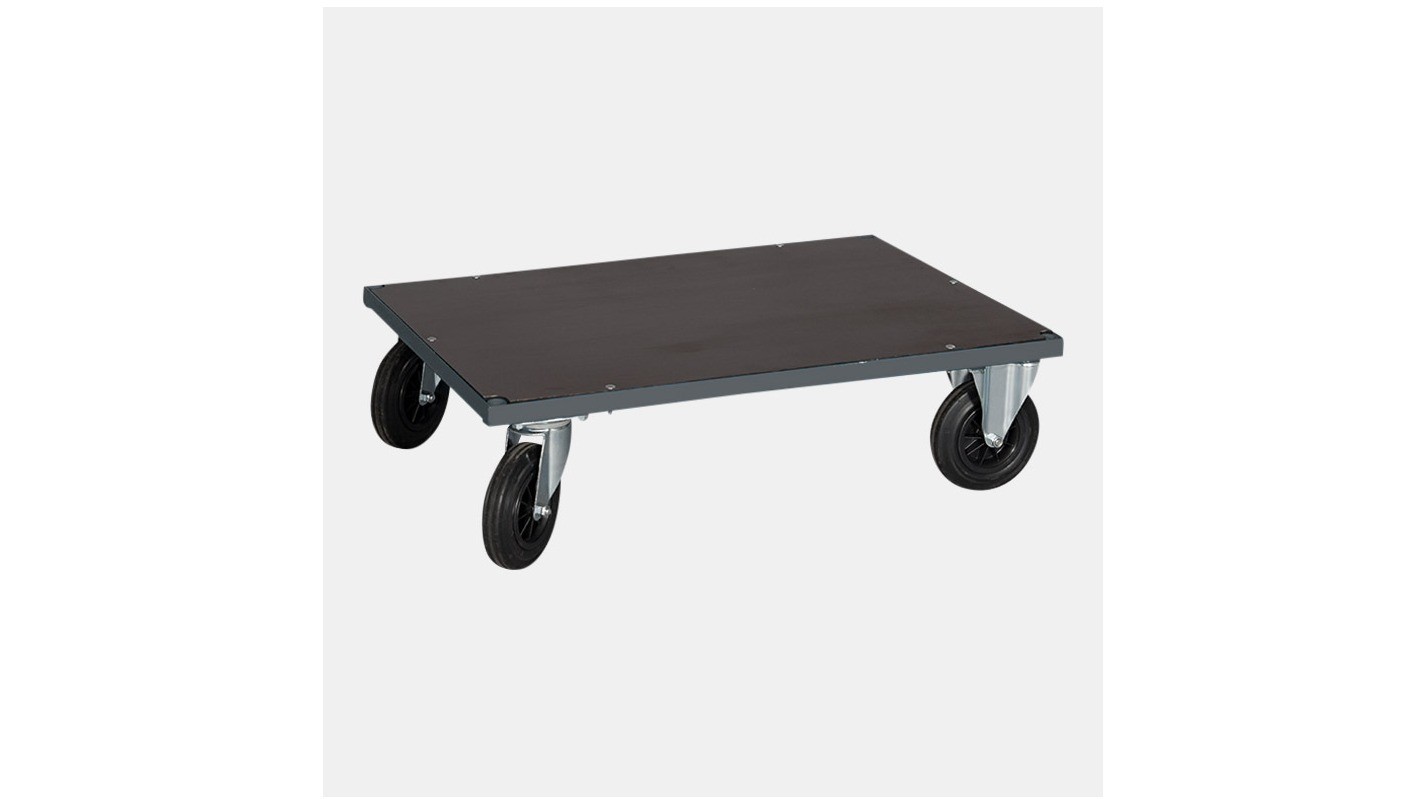 BASIC PLATFORM TROLLEY – GRAY Gray basic platform trolley. Available in multiple sizes.