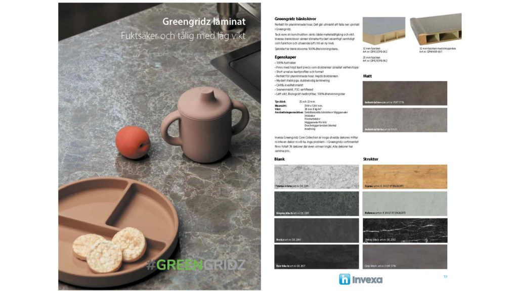 Invexa’s durable and moisture-proof worktop