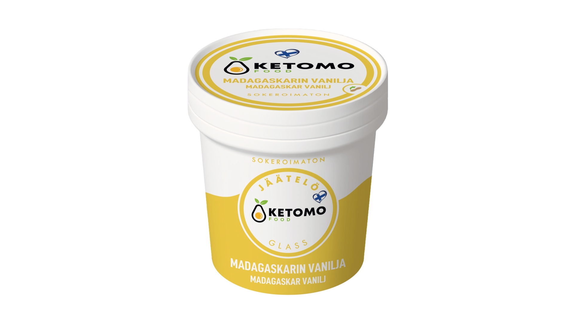 Madagascar vanilla ice cream (sugar-free)