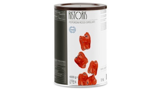 Natural grilled red peppers