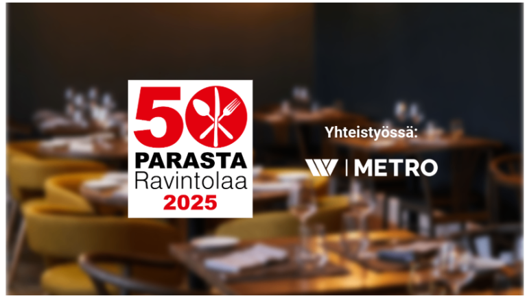 Wihuri Metro-tukku Suomen 50 Parasta Ravintolaa 2025 -listauksen pääyhteistyökumppaniksi