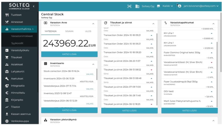 Solteq Commerce Cloud Inventory Mgmt
