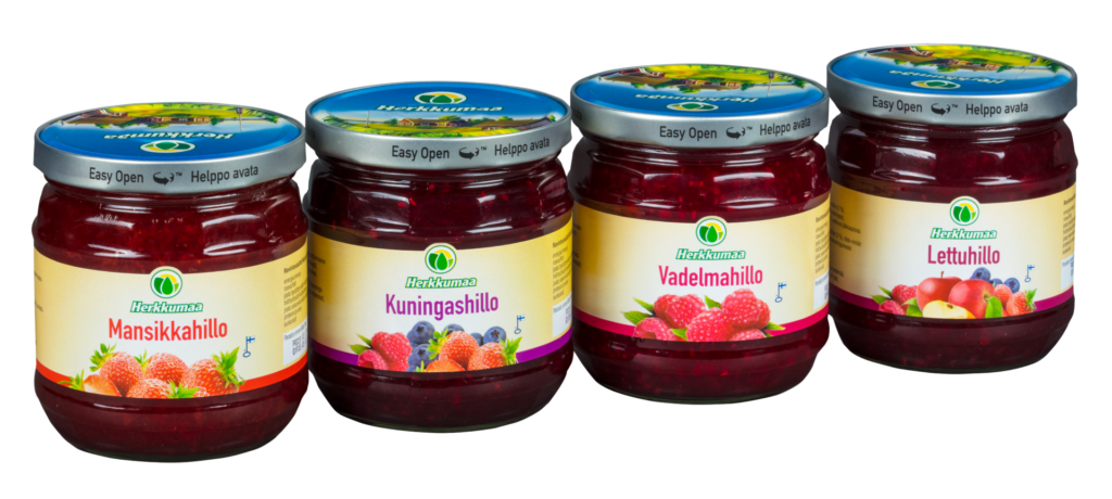 Sweet jams and marmalades, as well as rich purees