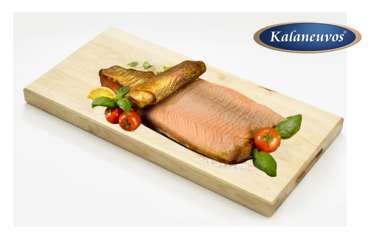 Hot-smoked trout double fillet (Oncorhynchus mykiss)