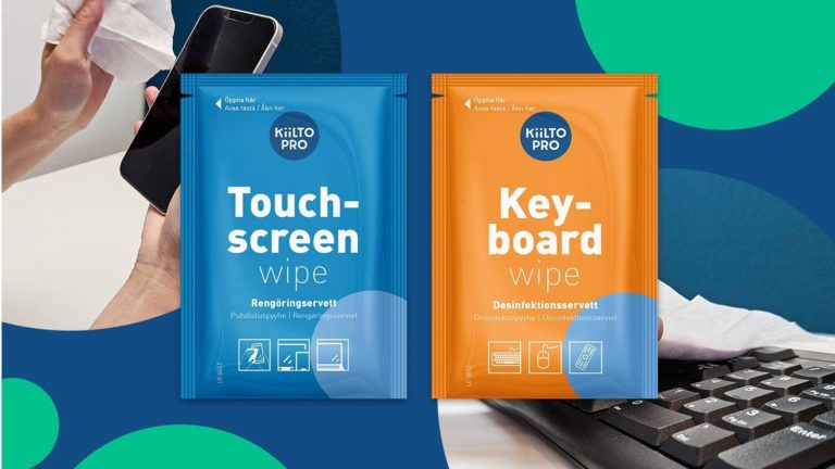 Clean your devices with Kiilto’s new cleaning wipes
