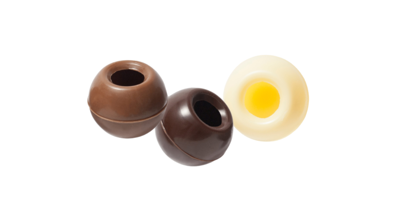 Truffle Shells in Dark, Milk & White Chocolate