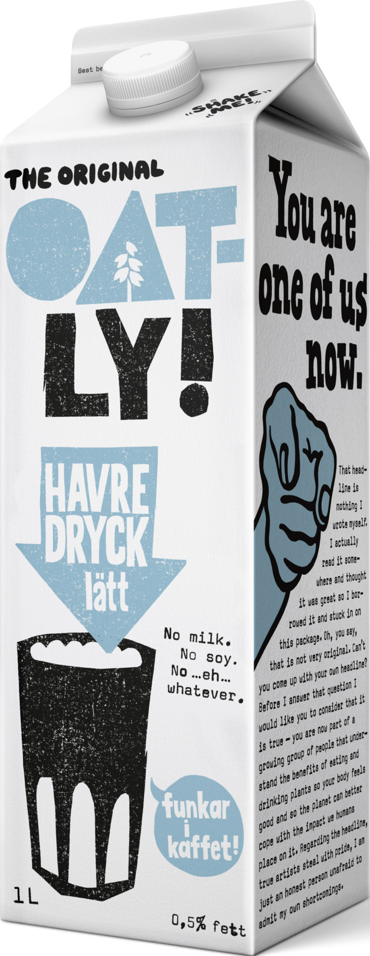 Havredryck kyld Lätt 1 L