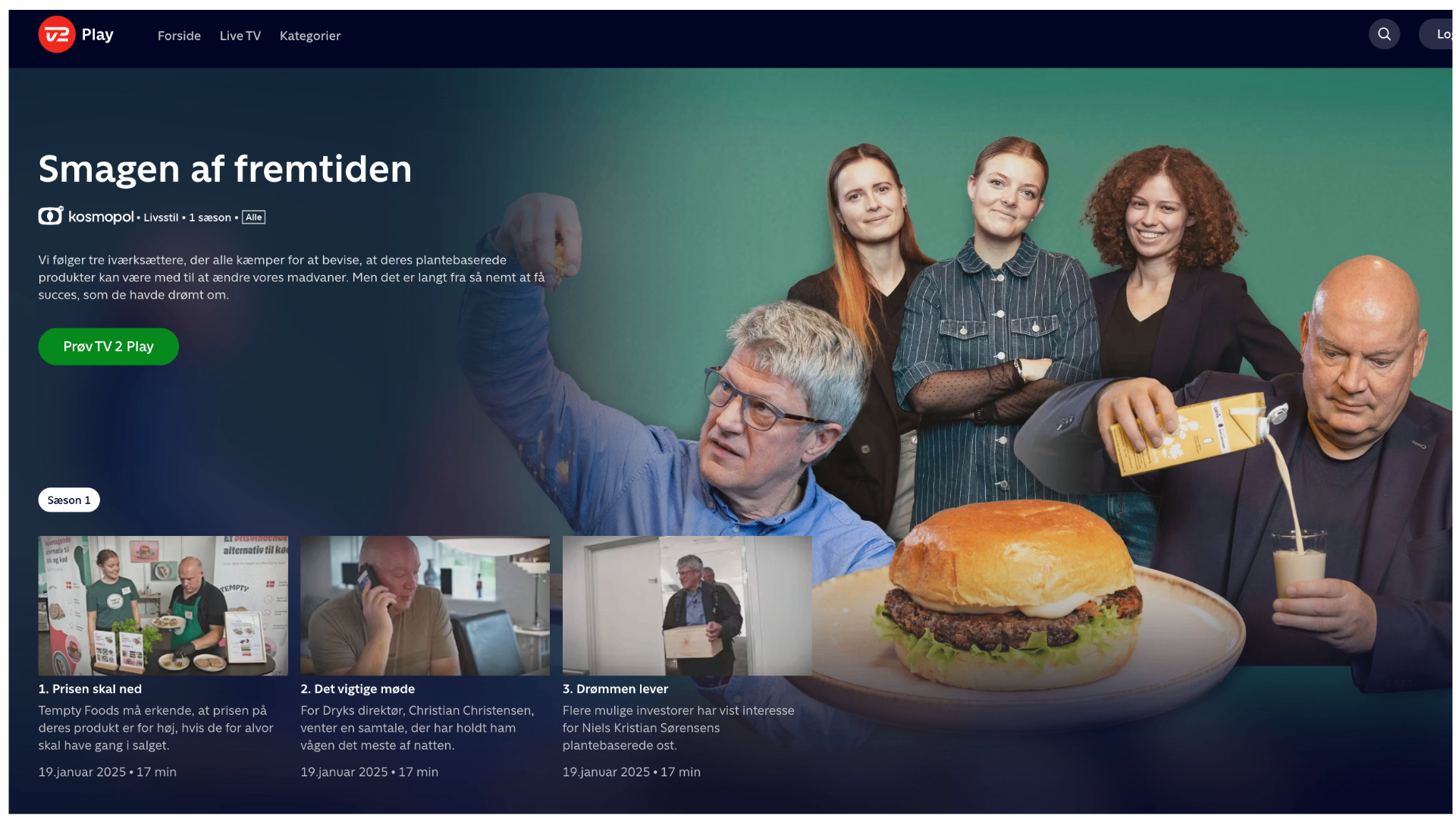 Tempty Foods part of documentary TV Kosmopol Denmark