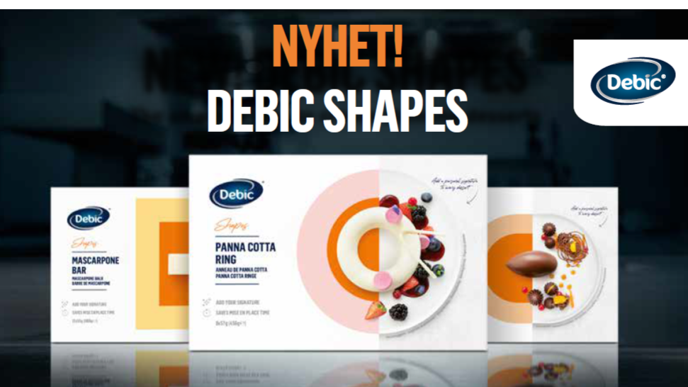 NYHET! Debic Shapes – Debics frysta dessertkomponenter