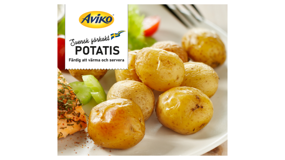 Nyhet: Aviko svensk förkokt potatis.