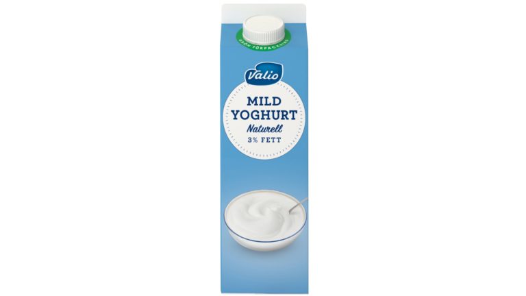 Valio Mild Yoghurt Naturell 3%, 1000g