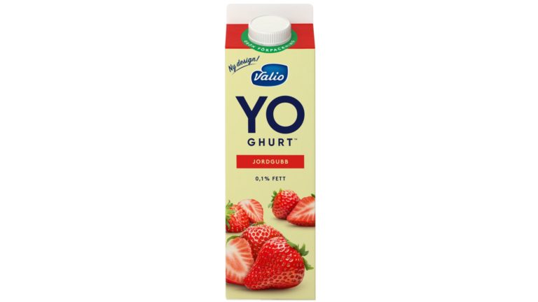Valio YO-ghurt Jordgubb 0,1%, 1000g