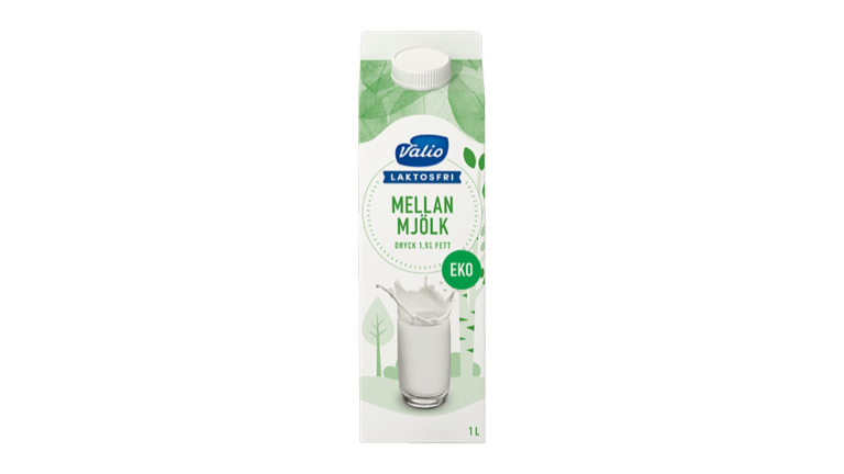 Valio Lactose free milk 1,5%, 1L EKO