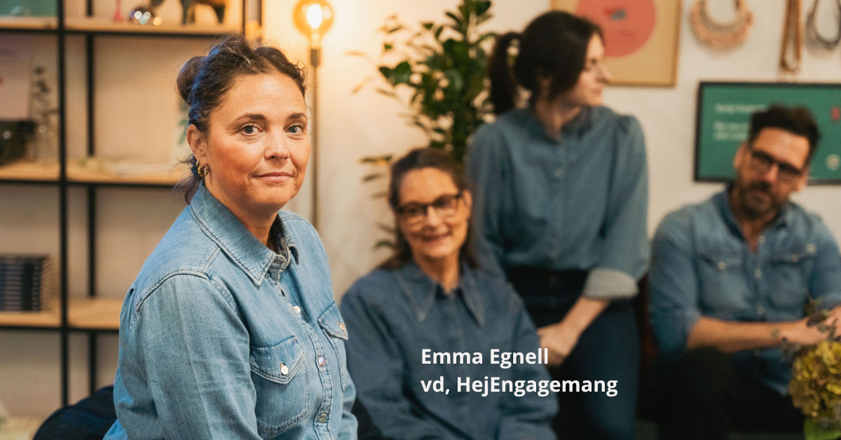 Emma Egnell, vd på HejEngagemang