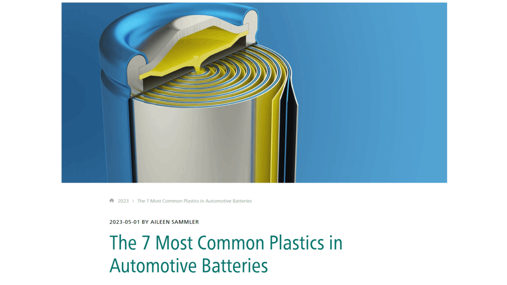 The 7 Most Common Plastics in Automotive Batteries Plastteknik Nordic